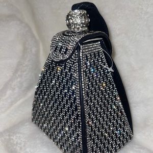 Ladies Luxury Evening Triangle Wedding Bridal Mobile Purse Diamond Clutch Bags